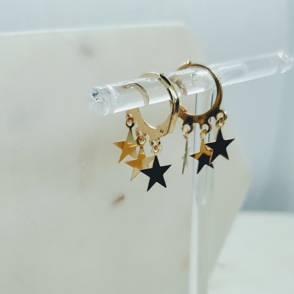 5 for $25 Star Charm Small Hoop Earrings Huggies